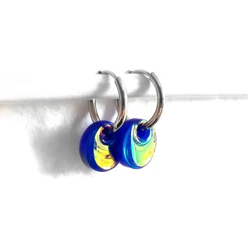 Náušnice SWITCH IT Mystic mini Kroužek: klasik stříbrný (14 mm) variabilní náušnice