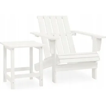 Zahradní židle VidaXL dřevěná bílá