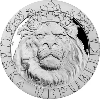 Sběratelství Stříbrná mince 1 Oz Český lev 2022 Proof