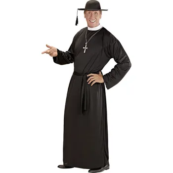 Karnevalový kostým Widmann Kostým kněz černý velikost L