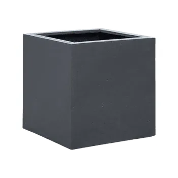 Květináč Moderní květináč Grigio, Cube Anthracite 80x80x80cm