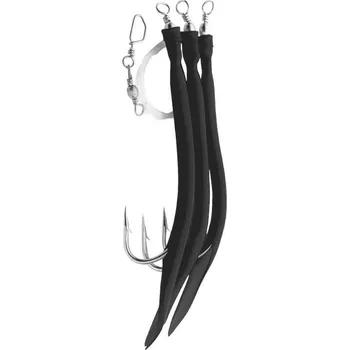 Aquantic Rubber Makk System 8/0 2 × 0,80 mm 130 cm Black