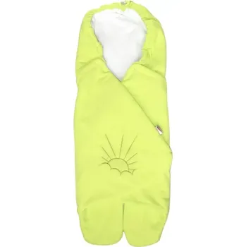 Zavinovačka Emitex do autosedačky MAJA microfleece+bavlna limetka