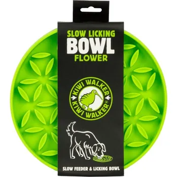 Miska pro psa Kiwi Walker Flower Slow-Licking Bowl Maxi, zelená