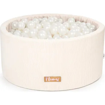 Flumi Bazének s míčky 200 ks manšestr krémový, perlové míčky
