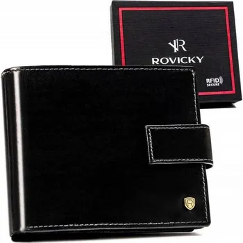 Peněženka Rovicky pánská peněženka z pravé kůže černá - muž