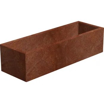 Květináč Corgarden Line Zahradní květináč 40 × 90 × 30 cm, corten