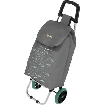 Nákupní taška COLOMBO GREENWICH Taška 40 l šedá nákupní s kolečky nosnost 25 kg