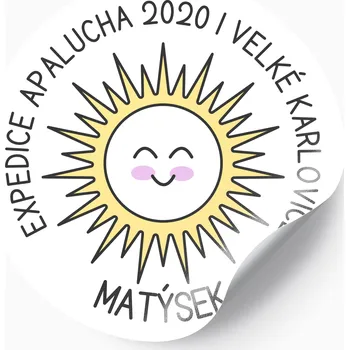 Svatební dekorace Nálepka sluníčko