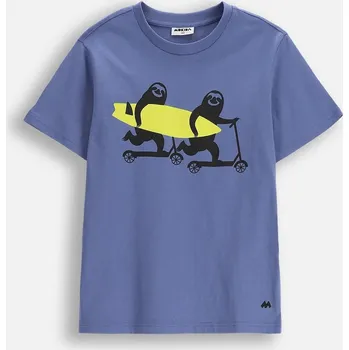 Chlapecké tričko Dětské tričko Bavlna Krátký rukáv pro chlapce Modré 098 Mokida WM6