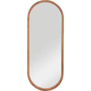 Zrcadlo Atmosphera Oválné zrcadlo v dřevěném rámu Gianni, 35 × 90 cm