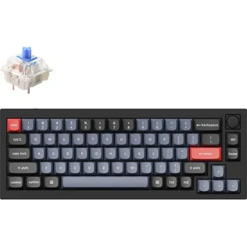 Klávesnice Keychron Q2 65% Layout QMK Gateron G PRO Hot-Swappable Blue Switch, Black - US