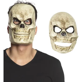 Karnevalová maska Boland Maska lebka s pohyblivou čelistí