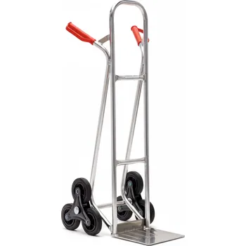 Rudl Hliníkový schodišťový rudl, nosnost 150 kg, plná kola