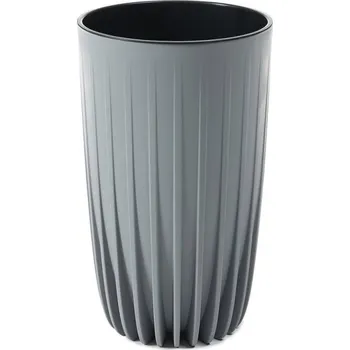 Květináč Lamela Květináč MIRA průměr 25 cm, vysoký, šedý