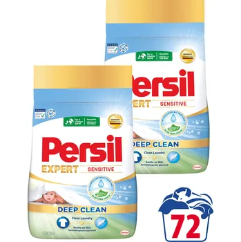 Prací prášek PERSIL Expert Sensitive 2× 1,98 kg (72 praní)