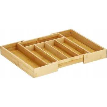 Organizace kuchyně Verk Bambusový organizér do kuchyně se 7 přihrádkami - 27 × 39 × 4 cm