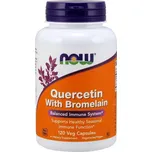 NOW Quercetin; Bromelain, Kvercetin, 12 rostlinných kapslí