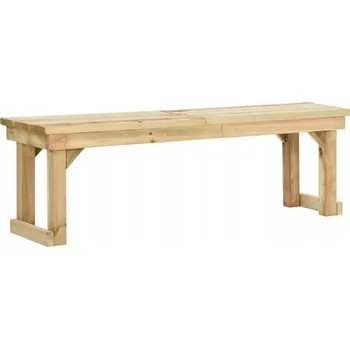 Zahradní lavice Lavice bez opěradla, dřevo, 140 x 38 cm