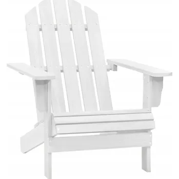 VidaXL Zahradní židle, dřevěná, bílá