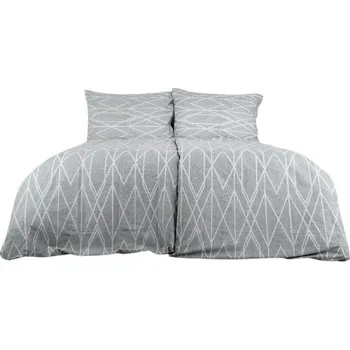 Povlečení B.E.S. - Petrovice Povlečení bavlna 140 × 200 cm Exkluziv - Gray stripes