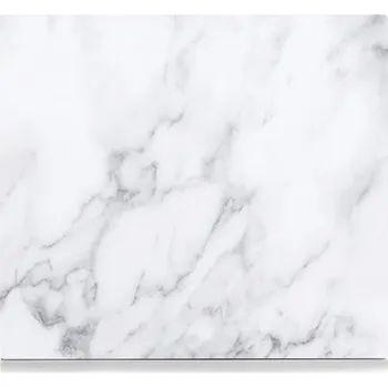 Kuchyňské prkénko Zeller Skleněná řezací deska bílá 50 × 56 cm