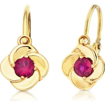 Náušnice DOLCZE Little Red 110102 (Au 585/1000, 1,03g)