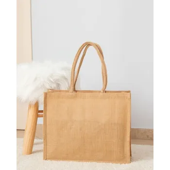 Kabelka EKO JUTOVÁ TAŠKA MIDI NA OBĚD 30x30x19