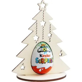 Vánoční dekorace Stojánek na vajíčko vánoční stromek