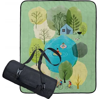 Pikniková deka Butter Kings Pikniková deka s popruhem Summer time