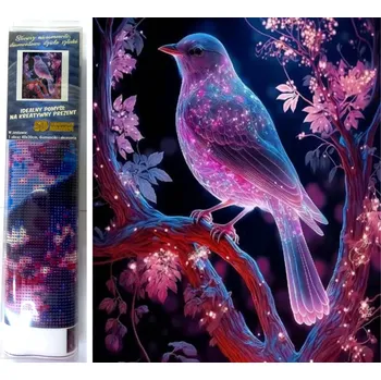 Diamantové malování Norimpex Noční pták 30 × 40 cm