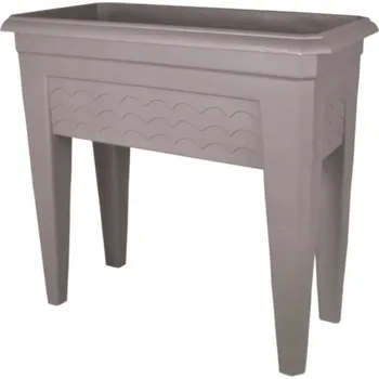 Truhlík Truhlík TERRISSIMA na nožičkách plastový 60x33x73cm, hnědo šedá