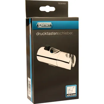 Sprchový držák CORNAT Držák sprchy 24,5 mm, s tlačítkem, chrom