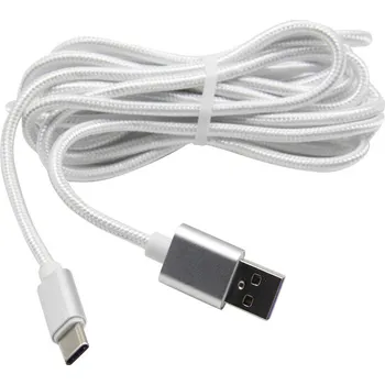 Napájecí kabel Datový USB C kabel k ovladači bílý 3 m