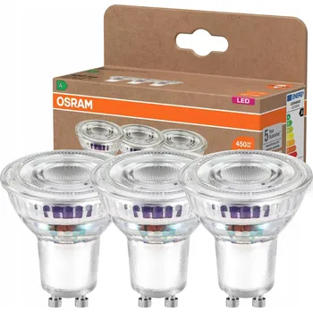 Žárovka 3x LED žárovka GU10 2,5W = 50W 450lm 4000K neutrální bílá OSRAM
