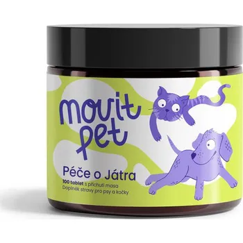 MOVit PET Péče o játra, 100 tablet s příchutí masa