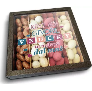 Čokoláda Sablio Mandle v čokoládě Když Bůh stvořil vnučky - 4x 80g