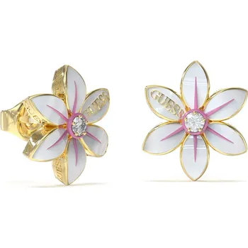 Náušnice GUESS Náušnice White Lotus JUBE04135JWYGWHT/U