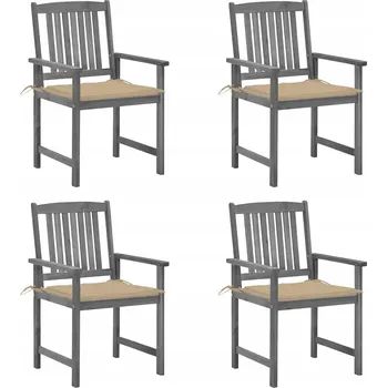 Zahradní židle VidaXL dřevěná béžová