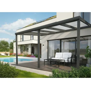 Pergola Hliníková pergola SKYLUX CLIMALUX Varianta: 5,0 x 3,0 m antracit + čirý PC