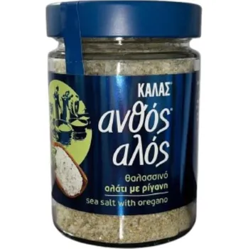 KALAS Květinová mořská sůl s oregánem z Řecka, 300 g