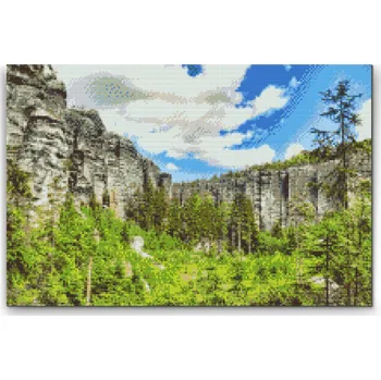 Diamantové malování Painting Queens Diamantové malování Adršpašské skály 60 × 80 cm, bez rámu, hranaté