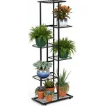 Kovový stojan na květiny 106 cm SPRINGOS GA0214 černý