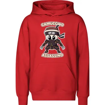 Chlapecká mikina Dětská mikina Cappuccino Assassino Barva: Červená, Velikost: 8
