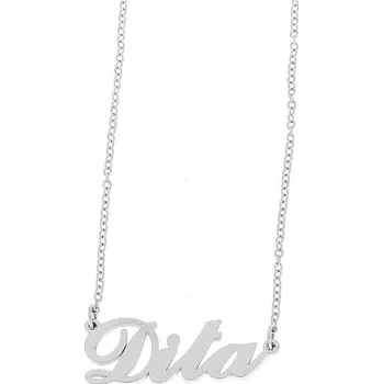 Náramek Ewena Řetízek z oceli se jménem Dita stříbrný