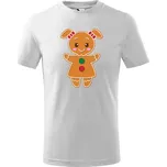 Vánoční dětské tričko Paní Perníčková Barva: Bílá, Velikost: 12