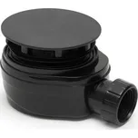 Sifon Optima ke sprchové vaničce průměr 90 mm, nízký černá ESLIMCR90BL