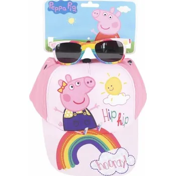 Pokrývka hlavy Peppa Pig: Hip Hip Hooray - dětská kšiltovka s brýlemi