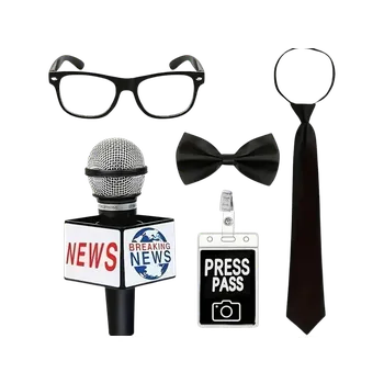 Karnevalový doplněk dovoz Sada reportér - novinář