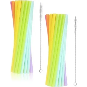 Godan Plastová brčka 9 × 240 mm pastelové 34 ks